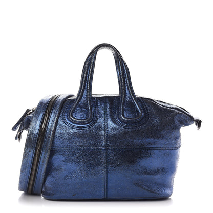 Givenchy Metallic Calfskin Small Nightingale Blue 1 of 20