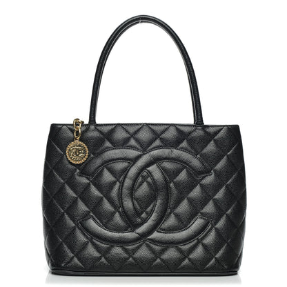 Chanel Caviar Medallion Tote Black 1 of 9
