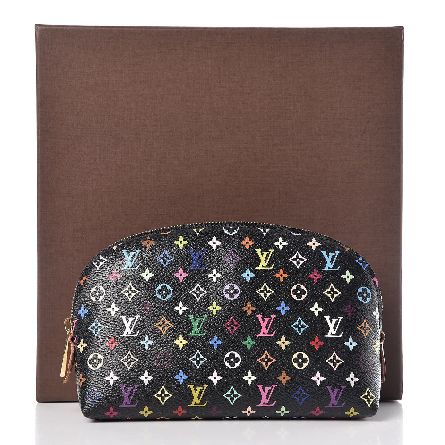 Monogram Multicolor Cosmetic Pouch Black Grenade