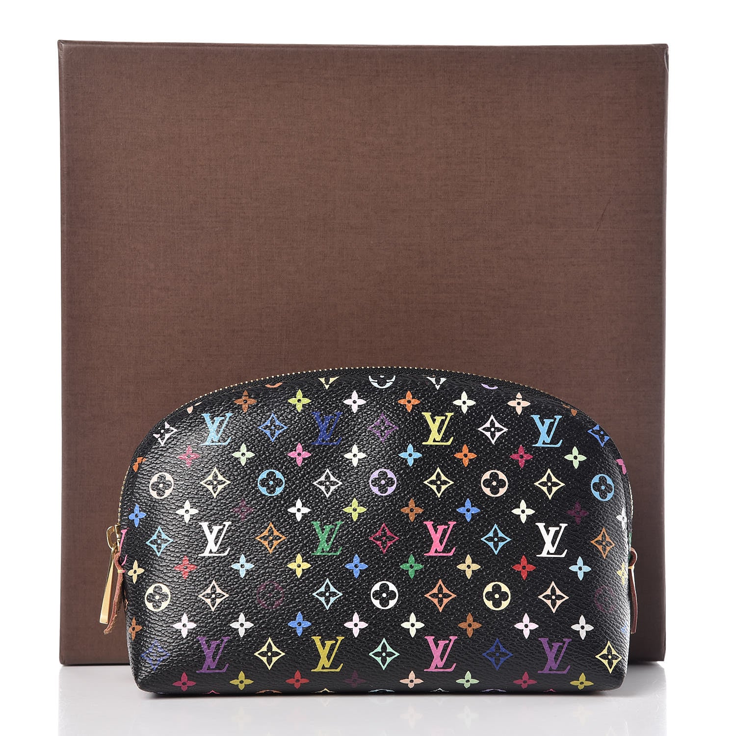 Louis Vuitton Monogram Multicolor Cosmetic Pouch Black Grenade 10 of 10
