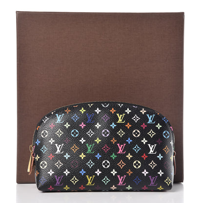Louis Vuitton Monogram Multicolor Cosmetic Pouch Black Grenade 10 of 10