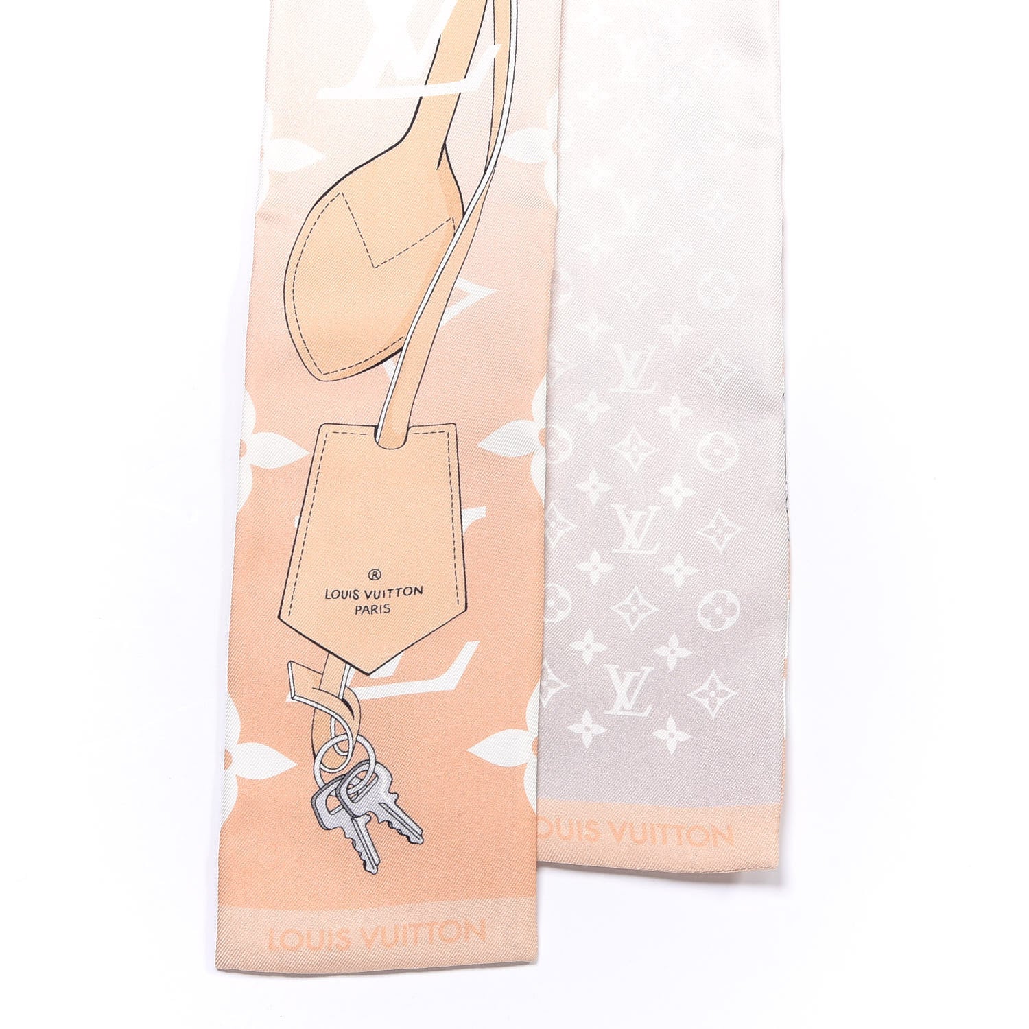 Louis Vuitton Silk Monogram Gradient By The Pool Bandeau Mist 2 of 3