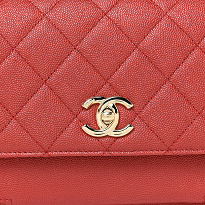 Chanel Caviar Quilted Medium Business Affinity Flap Red 8 of 12