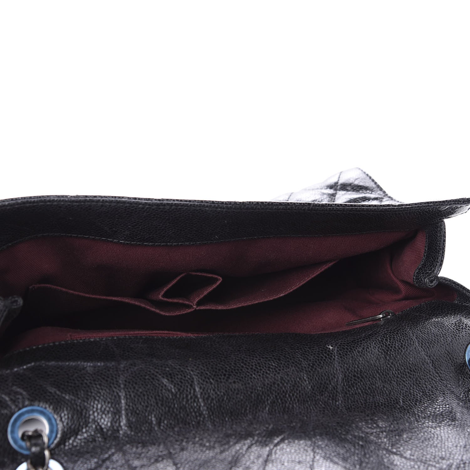 Chanel Crumpled Grained Calfskin Jumbo CC Crave Flap Black 5 of 10