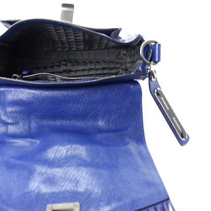 Proenza Schouler Lambskin Fringe PS1 Crossbody Pouch Cobalt Blue 5 of 9