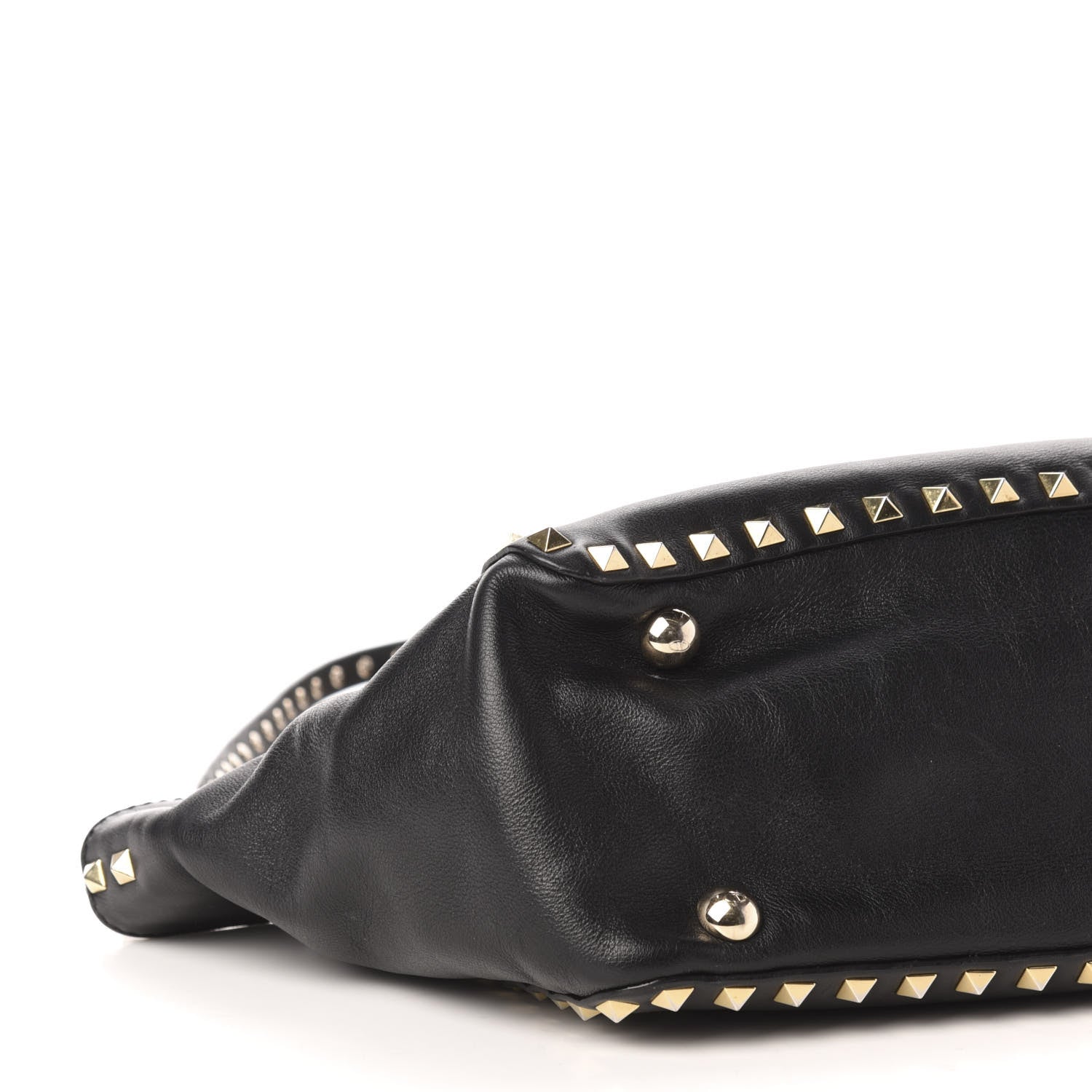 Valentino Garavani Vitello Small Rockstud Tote Black 8 of 12