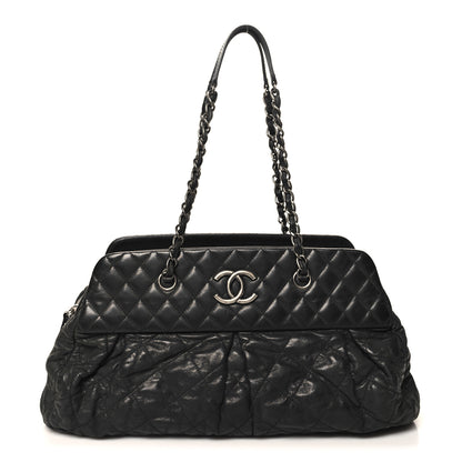 Chanel Iridescent Calfskin Chic Quilt Bowling Bag Black 1 of 11