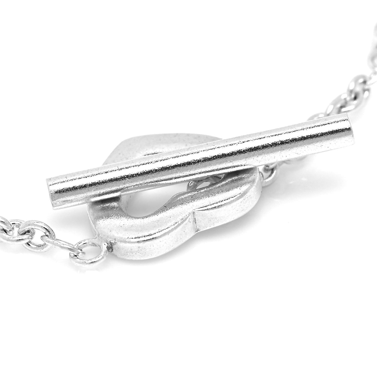 Tiffany Sterling Silver Heart Toggle Bracelet 4 of 5