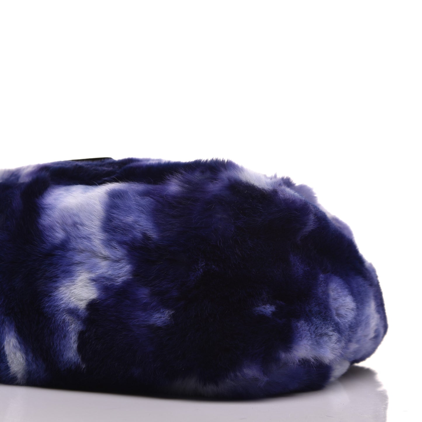 Rabbit Fur Tie Dye Mama Baguette Multicolor