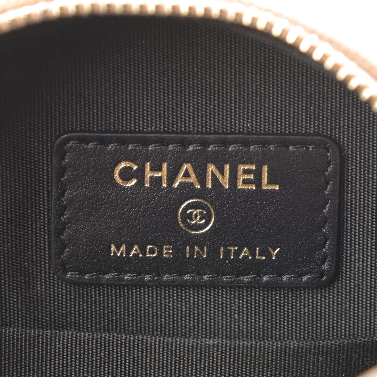 Chanel Caviar Quilted Round Filigree Crossbody Beige Black 6 of 11