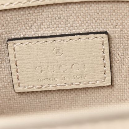 Gucci Azalea Calfskin Crystal Small Horsebit 1955 Chain Shoulder Bag White 6 of 10