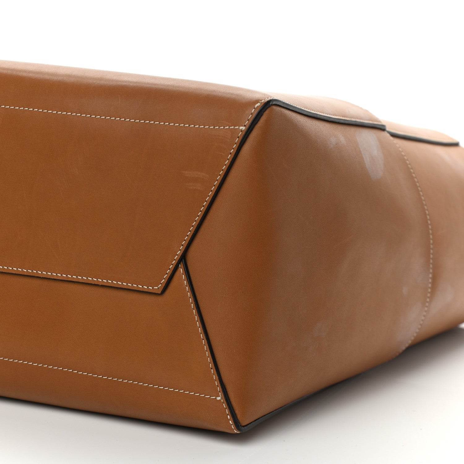 Celine Natural Calfskin Sangle Bucket Bag Light Camel 8 of 16
