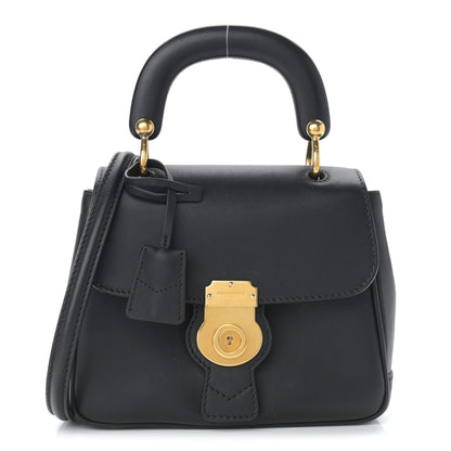 Burberry Trench Calfskin Mini DK88 Top Handle Bag Black 1 of 11