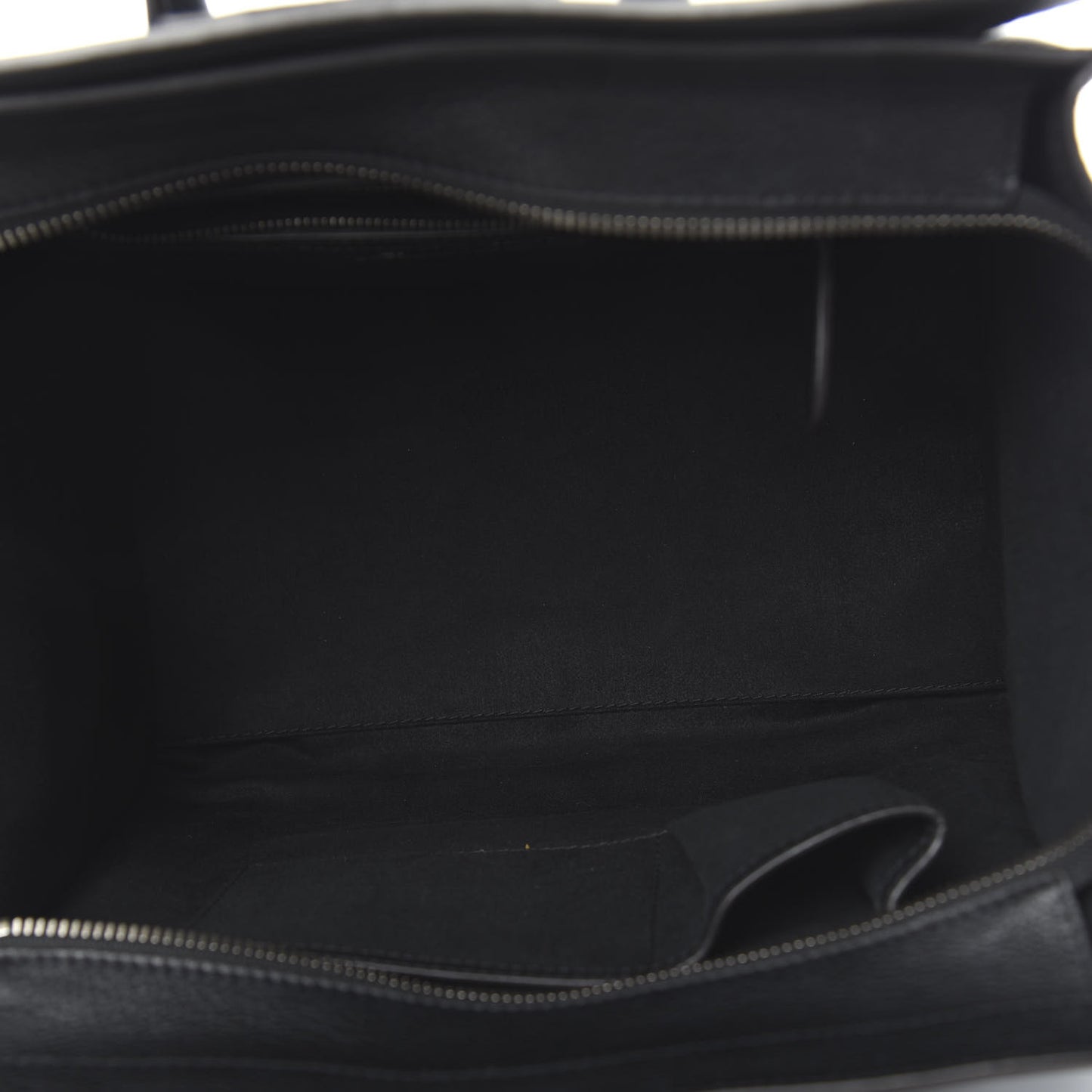 Drummed Calfskin Mini Luggage Black