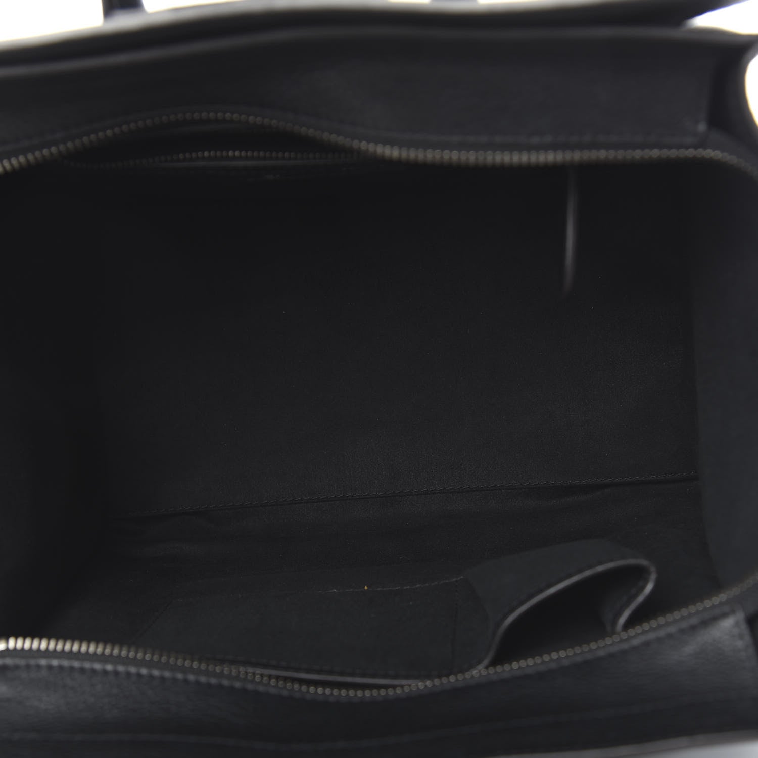 Celine Drummed Calfskin Mini Luggage Black 5 of 10