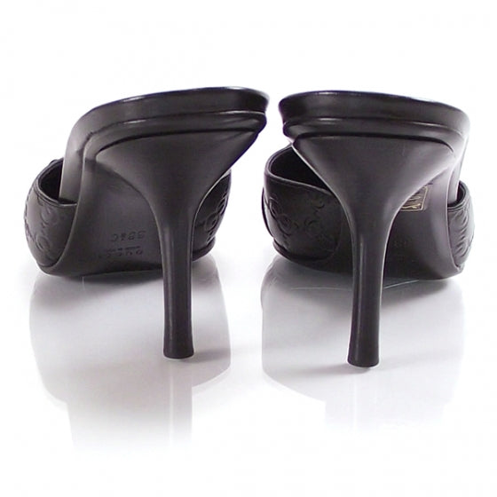 Gucci Guccissima Horsebit Hollywood Pumps 38.5 Black 3 of 8