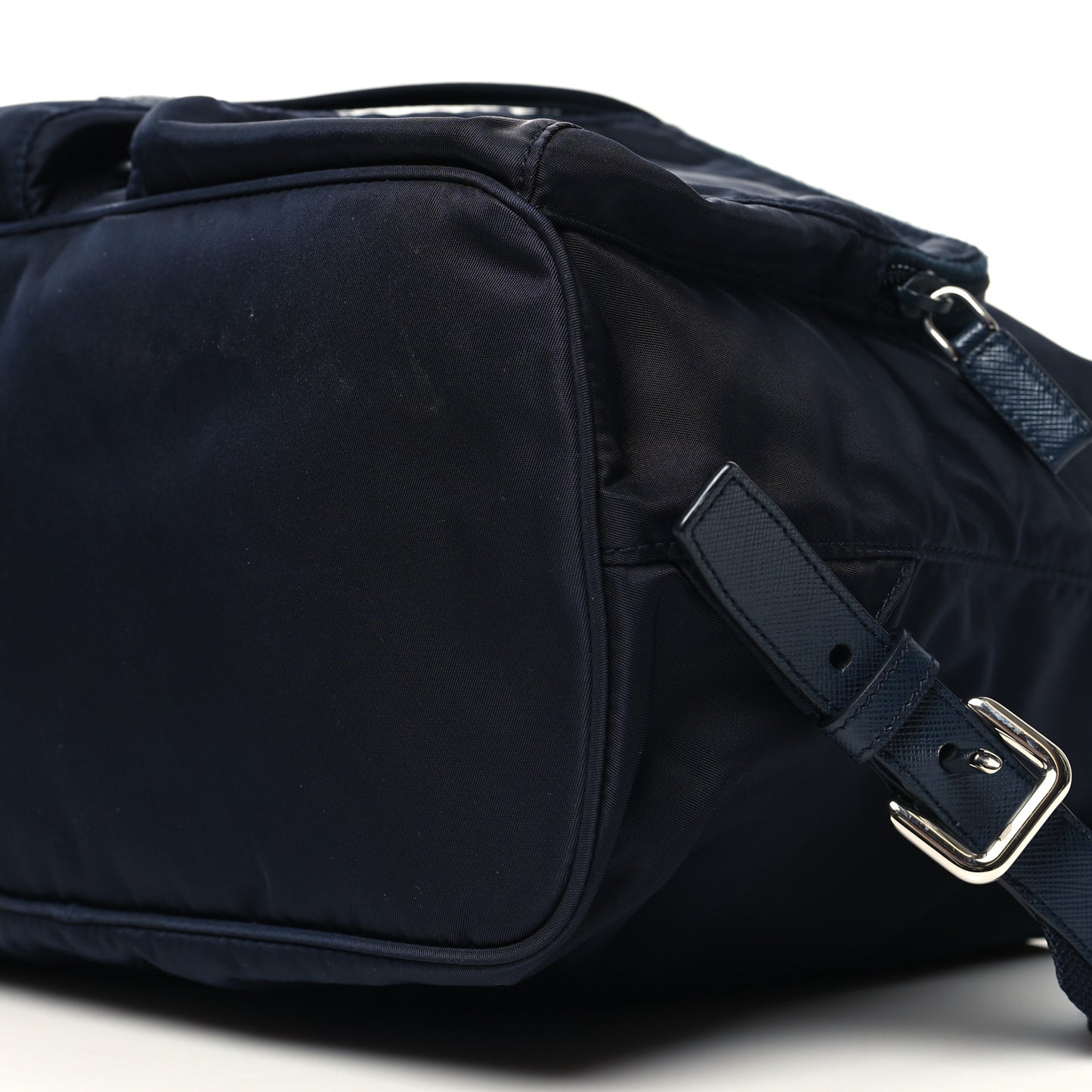 Tessuto Nylon Saffiano Vela Medium Backpack Baltico