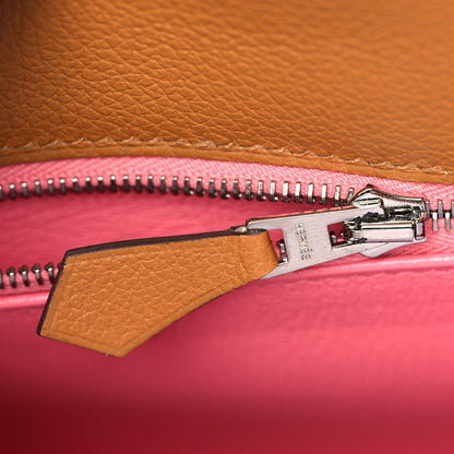 Hermes Evercolor Verso Kelly Retourne 28 Caramel Rose D'Ete 19 of 36