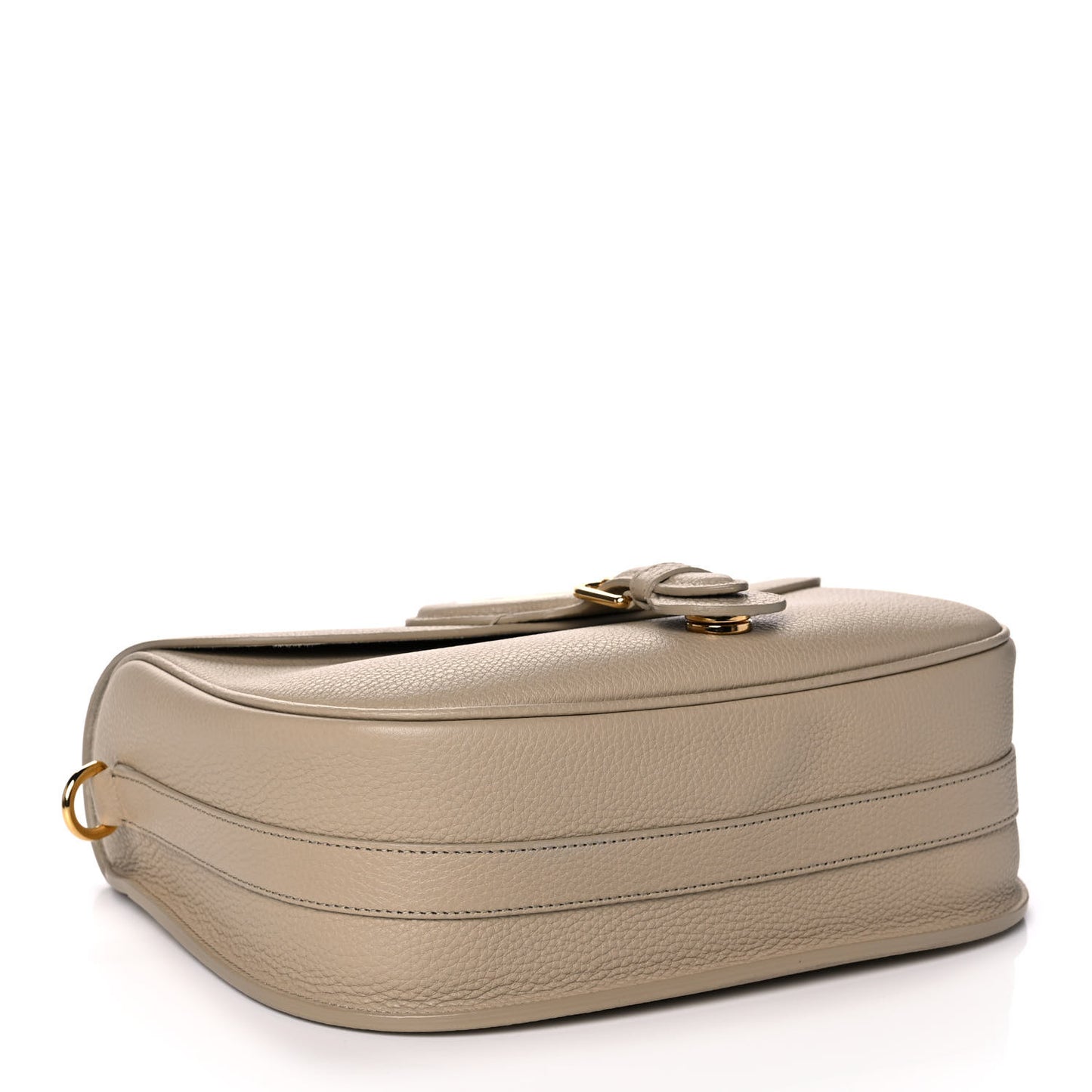 Grained Calfskin Large Bobby Flap Beige