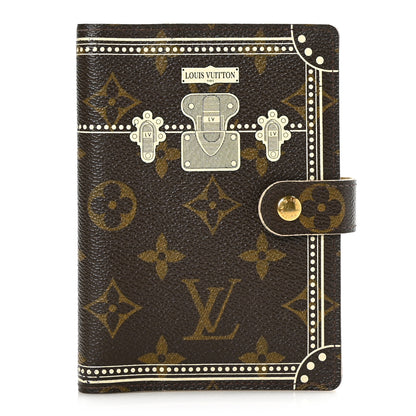 Louis Vuitton Monogram Trunk Small Ring Agenda Cover White 1 of 10