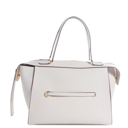 Celine Bullhide Calfskin Medium Ring Bag White 1 of 8