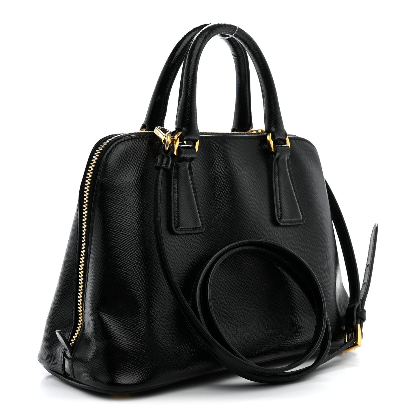 Saffiano Lux Small Promenade Tote Black