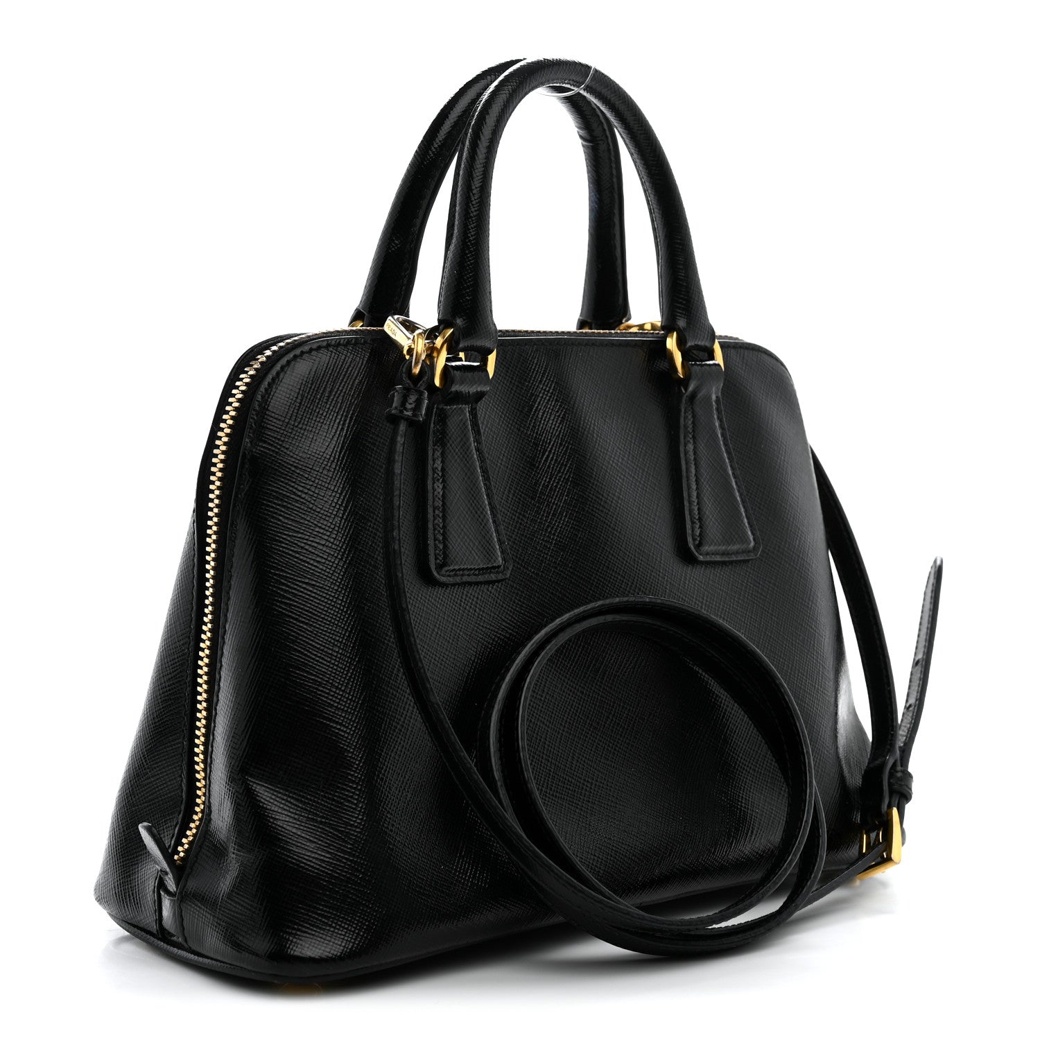 Prada Saffiano Lux Small Promenade Tote Black 3 of 10