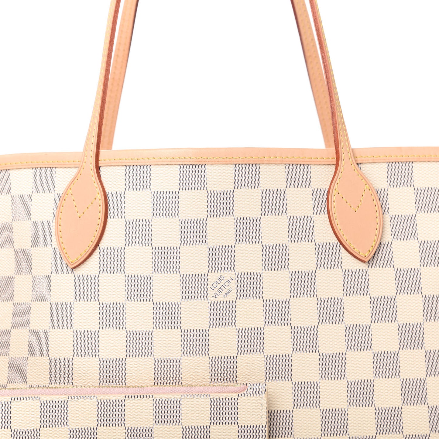 Damier Azur Neo Neverfull MM Rose Ballerine