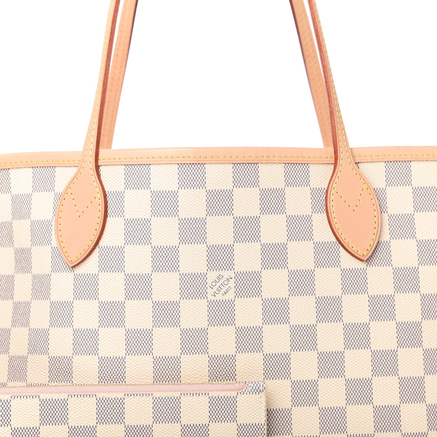 Louis Vuitton Damier Azur Neo Neverfull MM Rose Ballerine 9 of 12