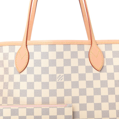 Louis Vuitton Damier Azur Neo Neverfull MM Rose Ballerine 9 of 12