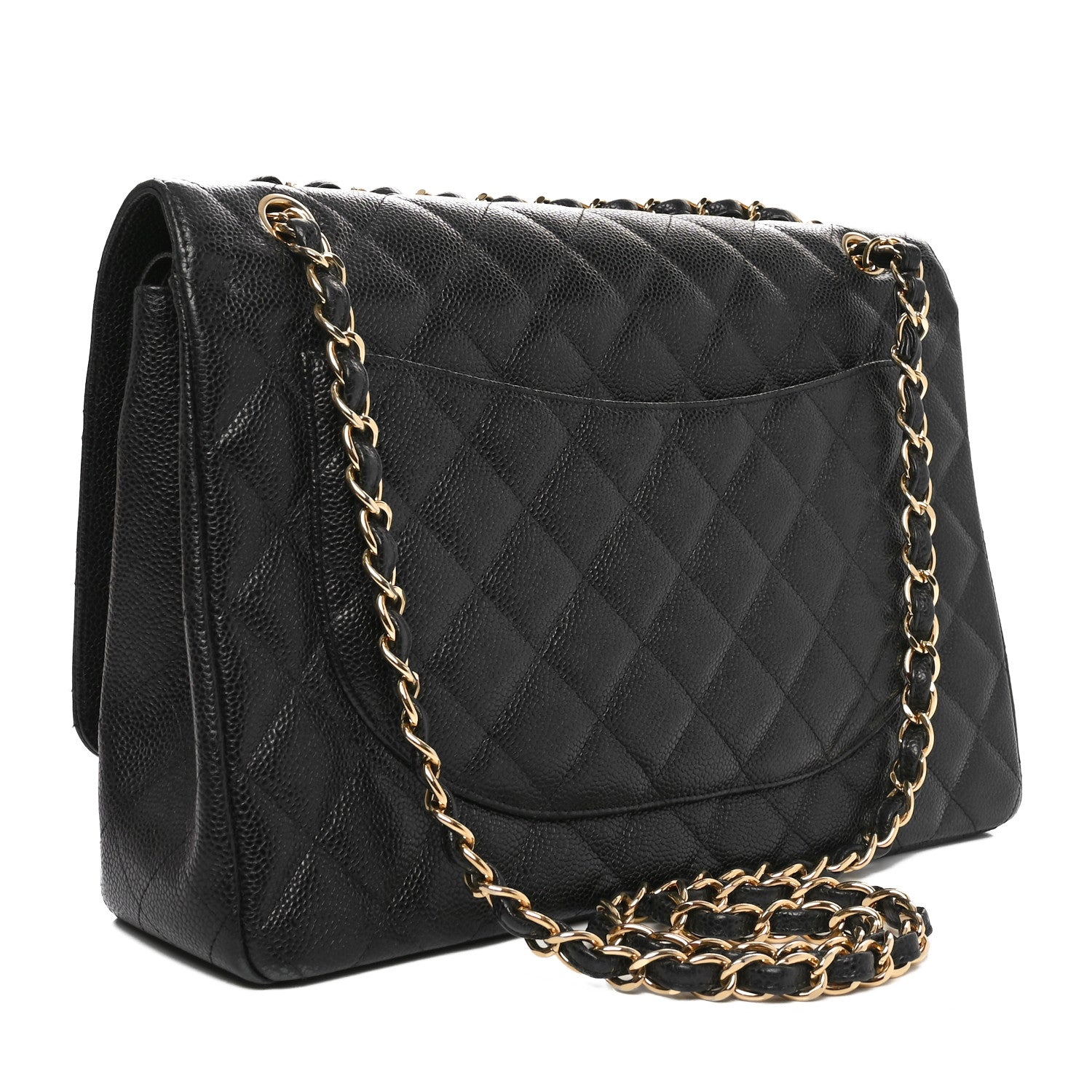 Chanel Caviar Quilted Maxi Double Flap Black 3 of 10