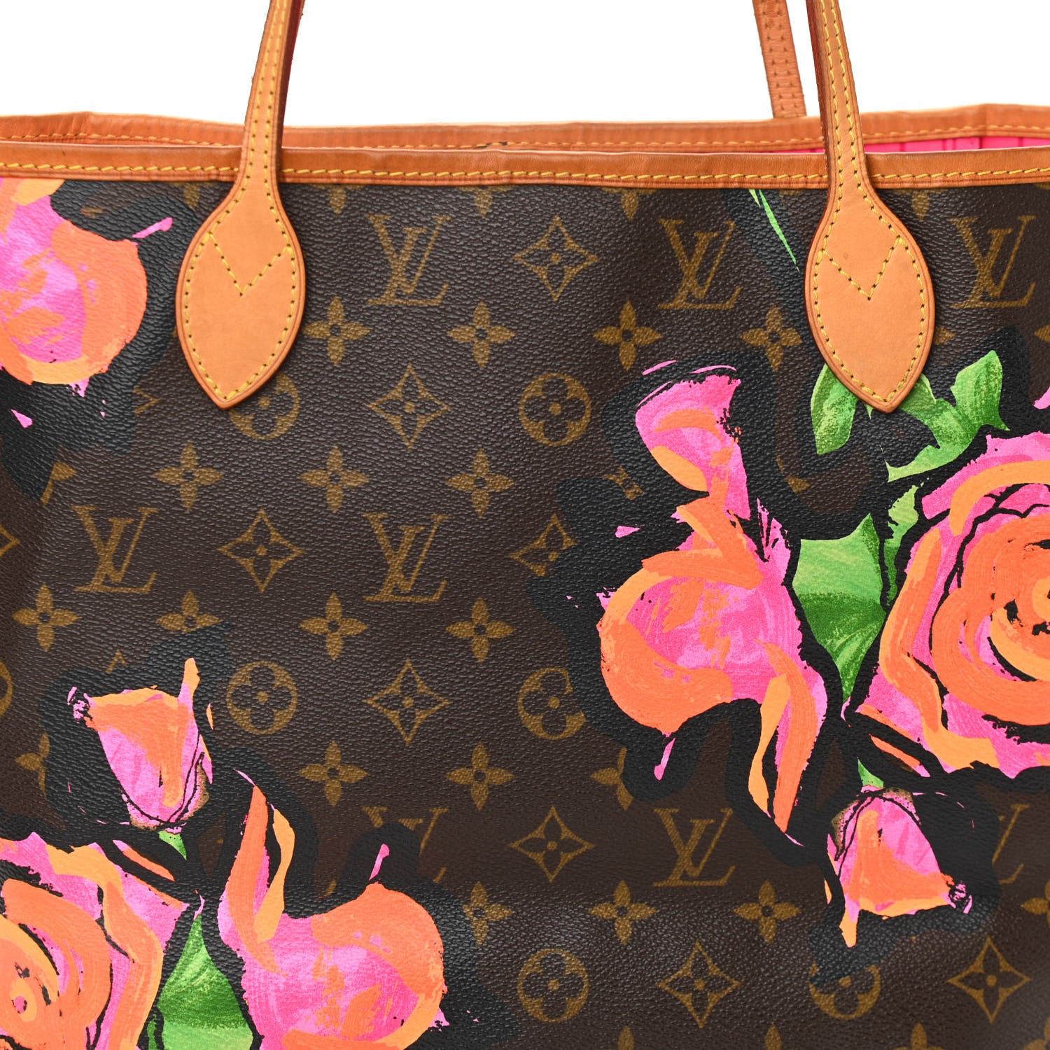 Louis Vuitton Monogram Roses Neverfull MM 9 of 11