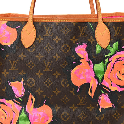 Louis Vuitton Monogram Roses Neverfull MM 9 of 11