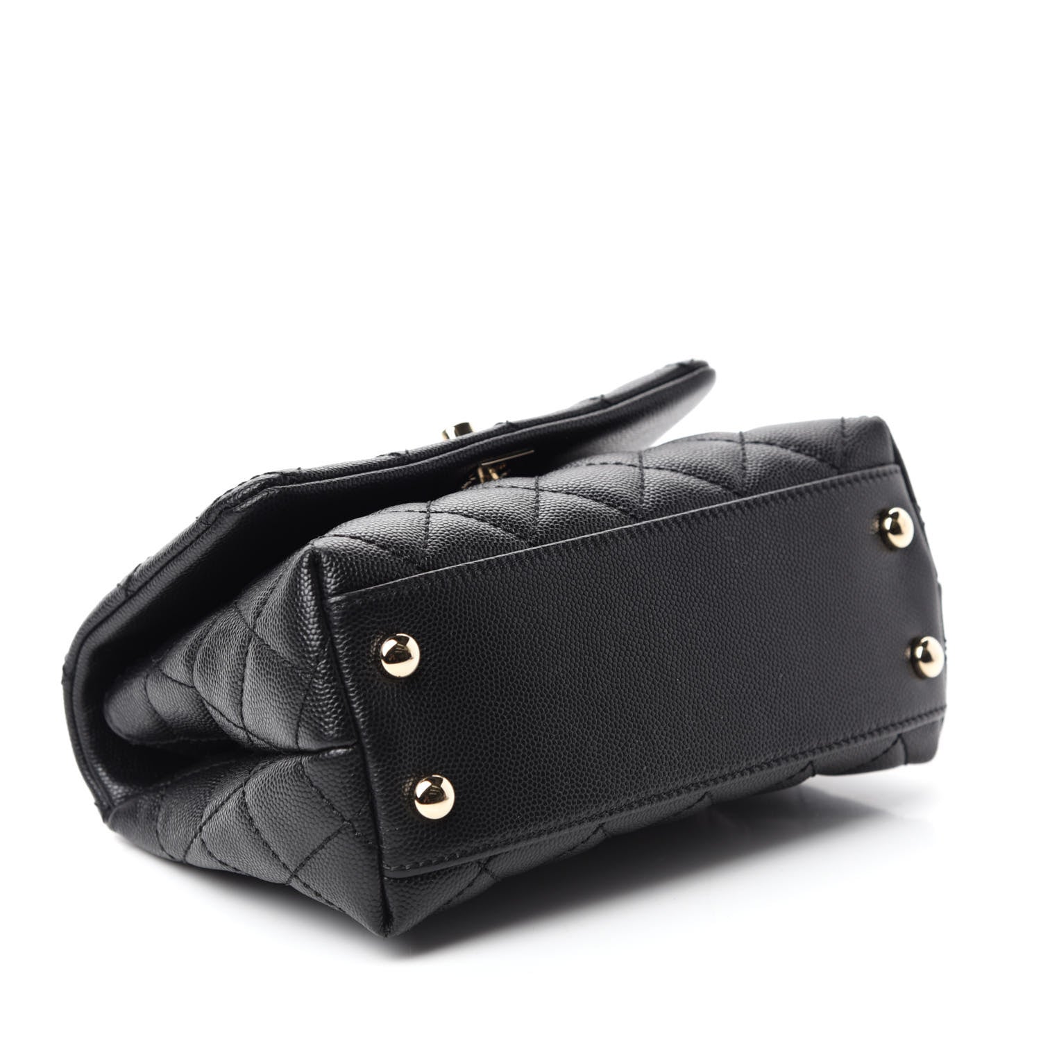 Chanel Caviar Quilted Extra Mini Coco Handle Flap Black 4 of 10
