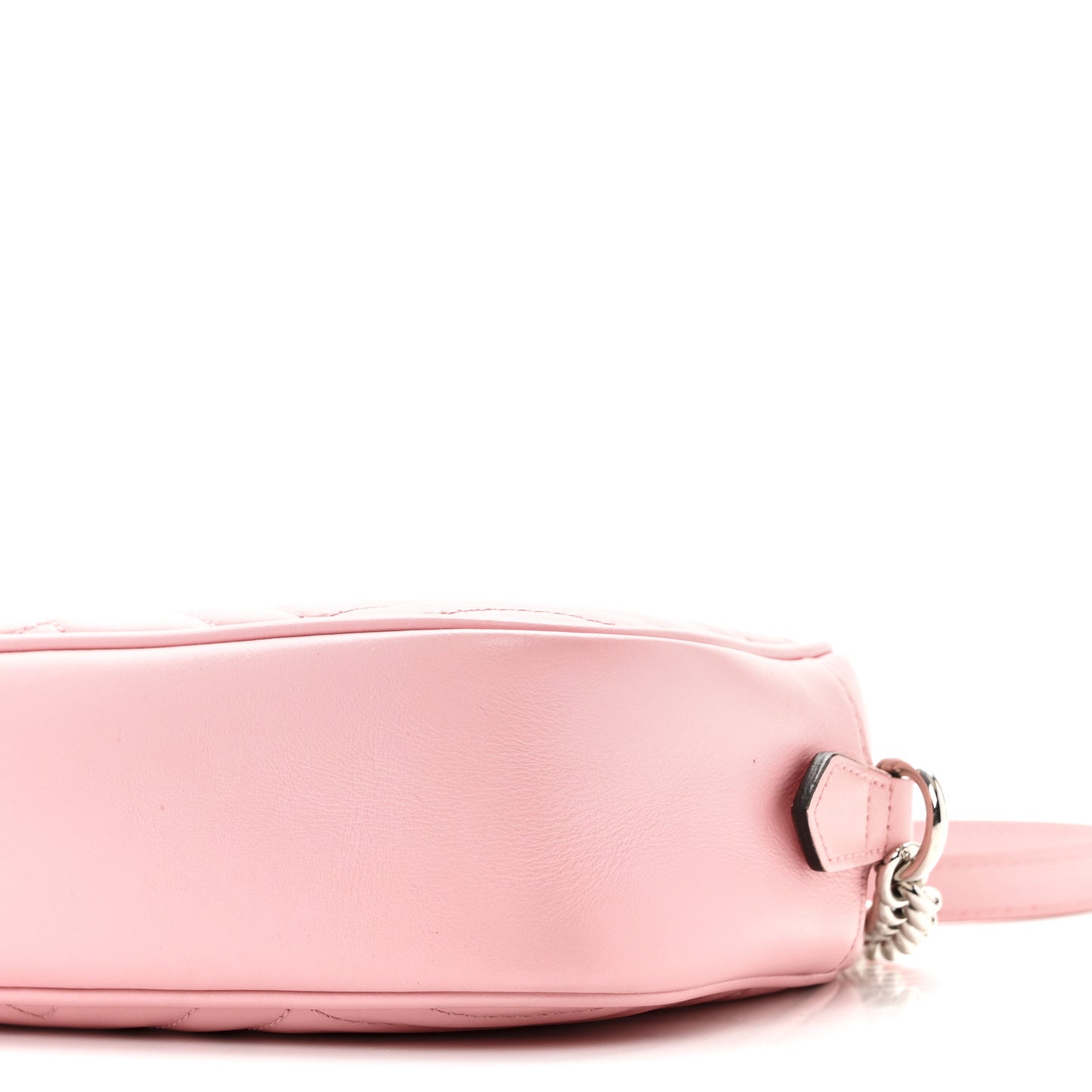 Calfskin Matelasse Small GG Marmont Chain Shoulder Bag Wild Rose