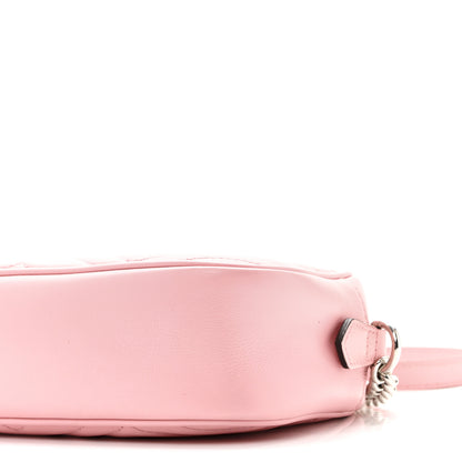 Gucci Calfskin Matelasse Small GG Marmont Chain Shoulder Bag Wild Rose 10 of 11