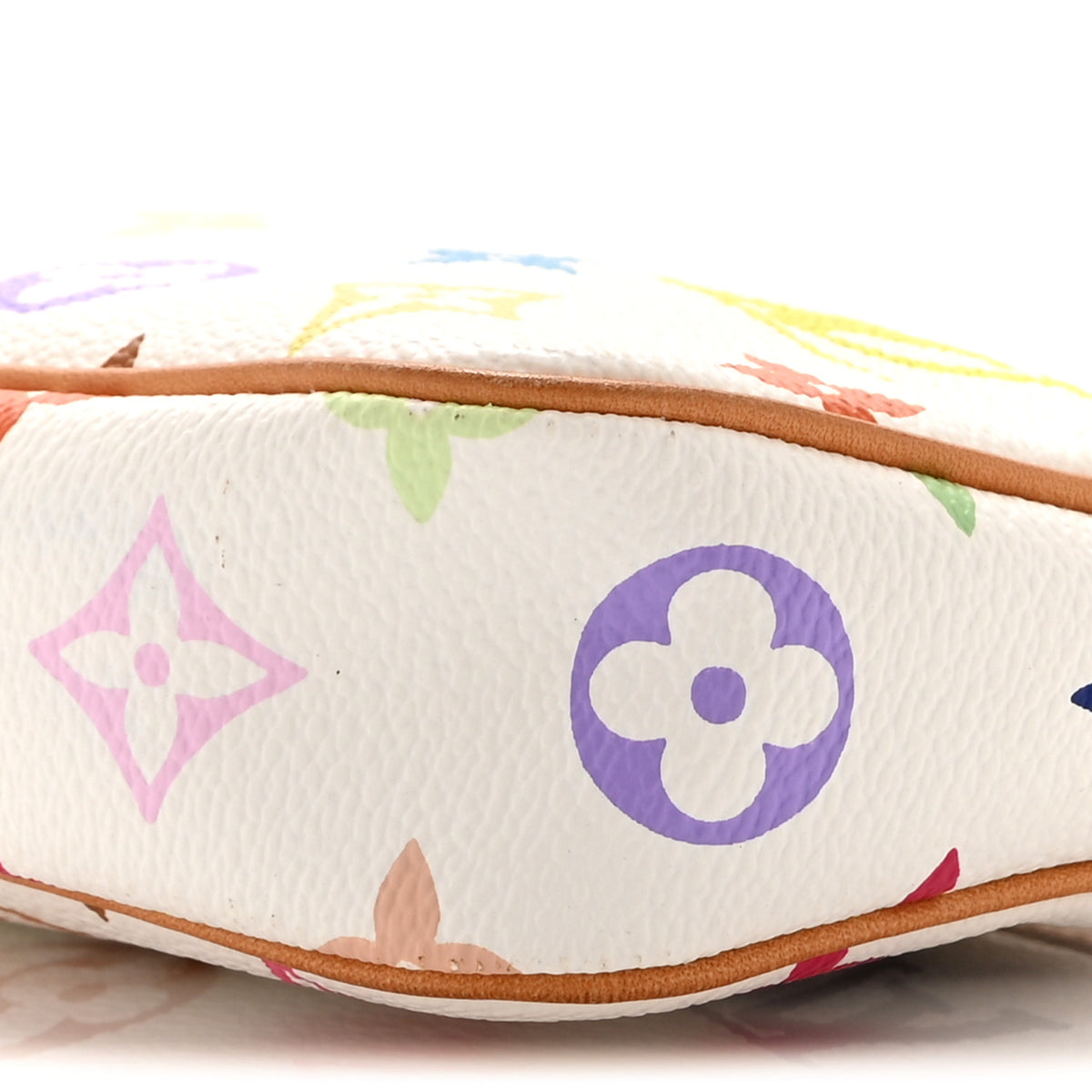 Monogram Multicolor Pochette Accessories White