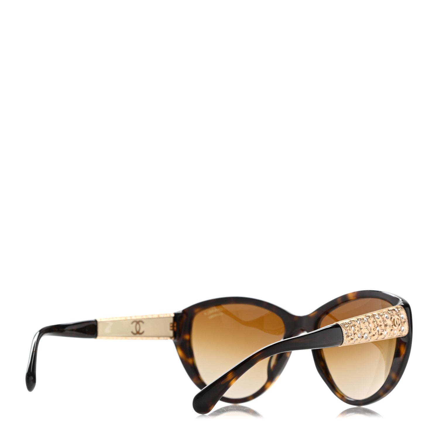 Chanel Crystal Bijoux Sunglasses 5298-B-A Tortoise 4 of 8