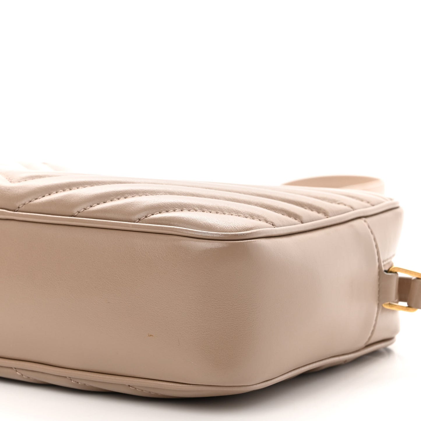 Calfskin Matelasse Monogram Lou Camera Bag Dark Beige