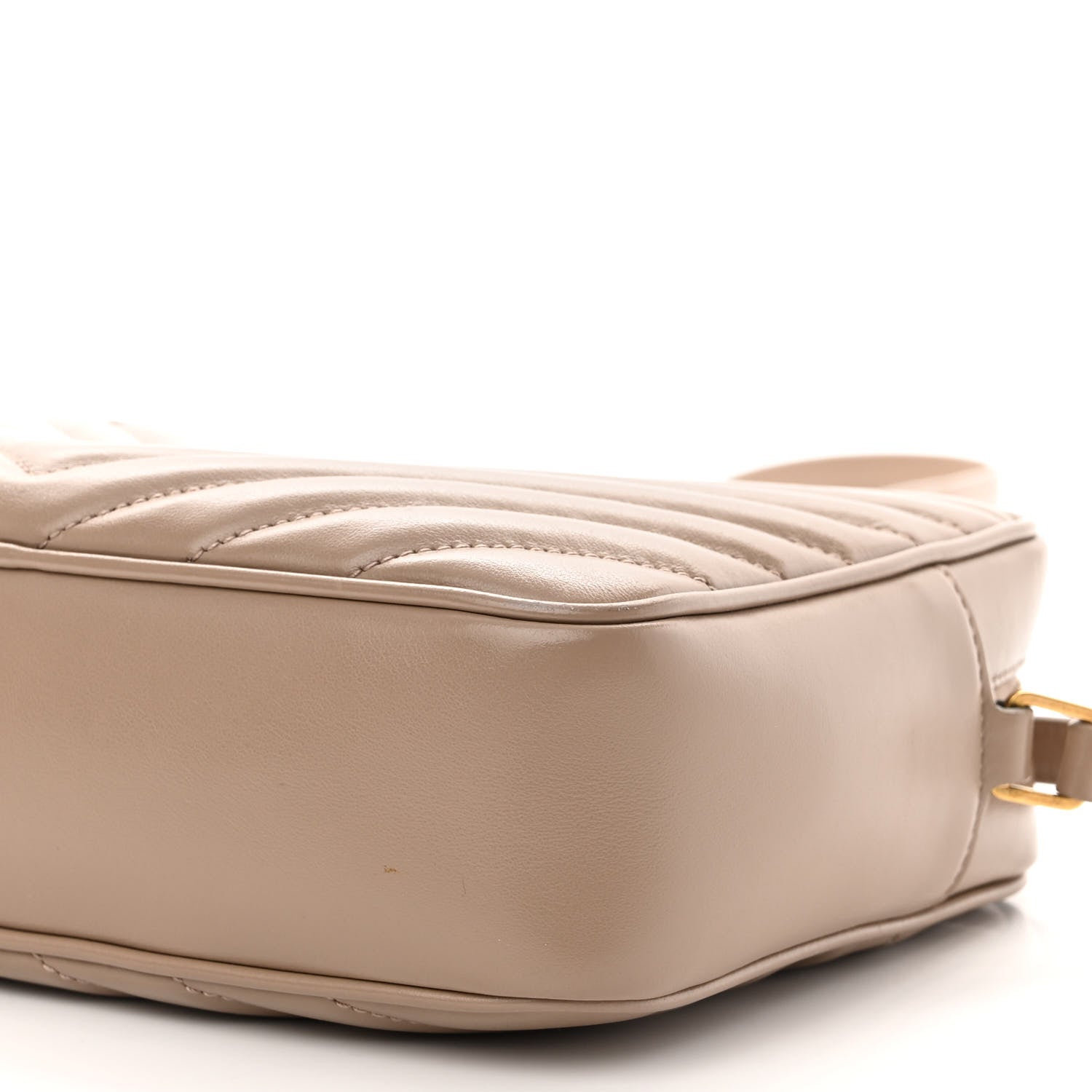 Saint Laurent Calfskin Matelasse Monogram Lou Camera Bag Dark Beige 9 of 10