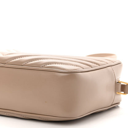 Saint Laurent Calfskin Matelasse Monogram Lou Camera Bag Dark Beige 9 of 10