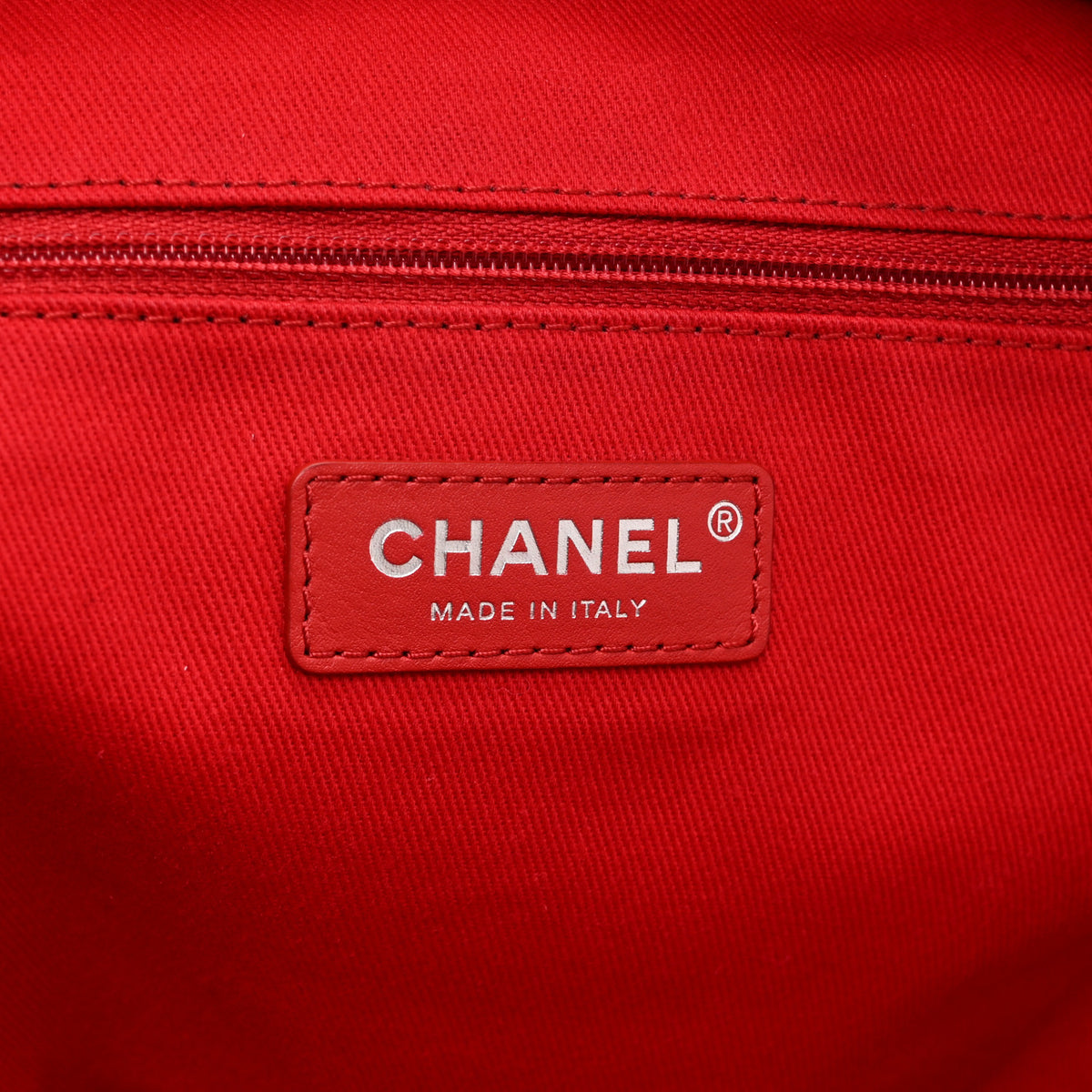 Canvas Double Face Backpack Red