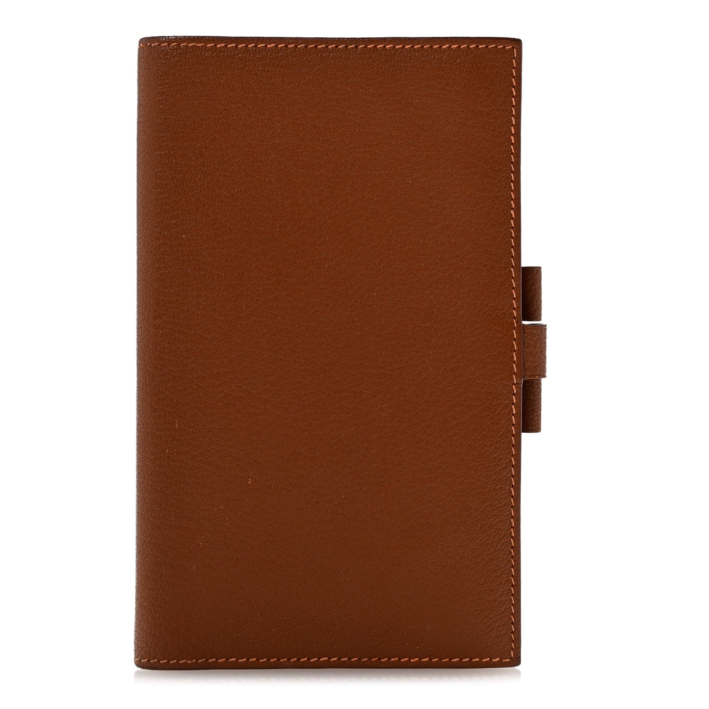 Chevre Mysore Bi-Color Globe Trotter Agenda Cover PM Gold Orange
