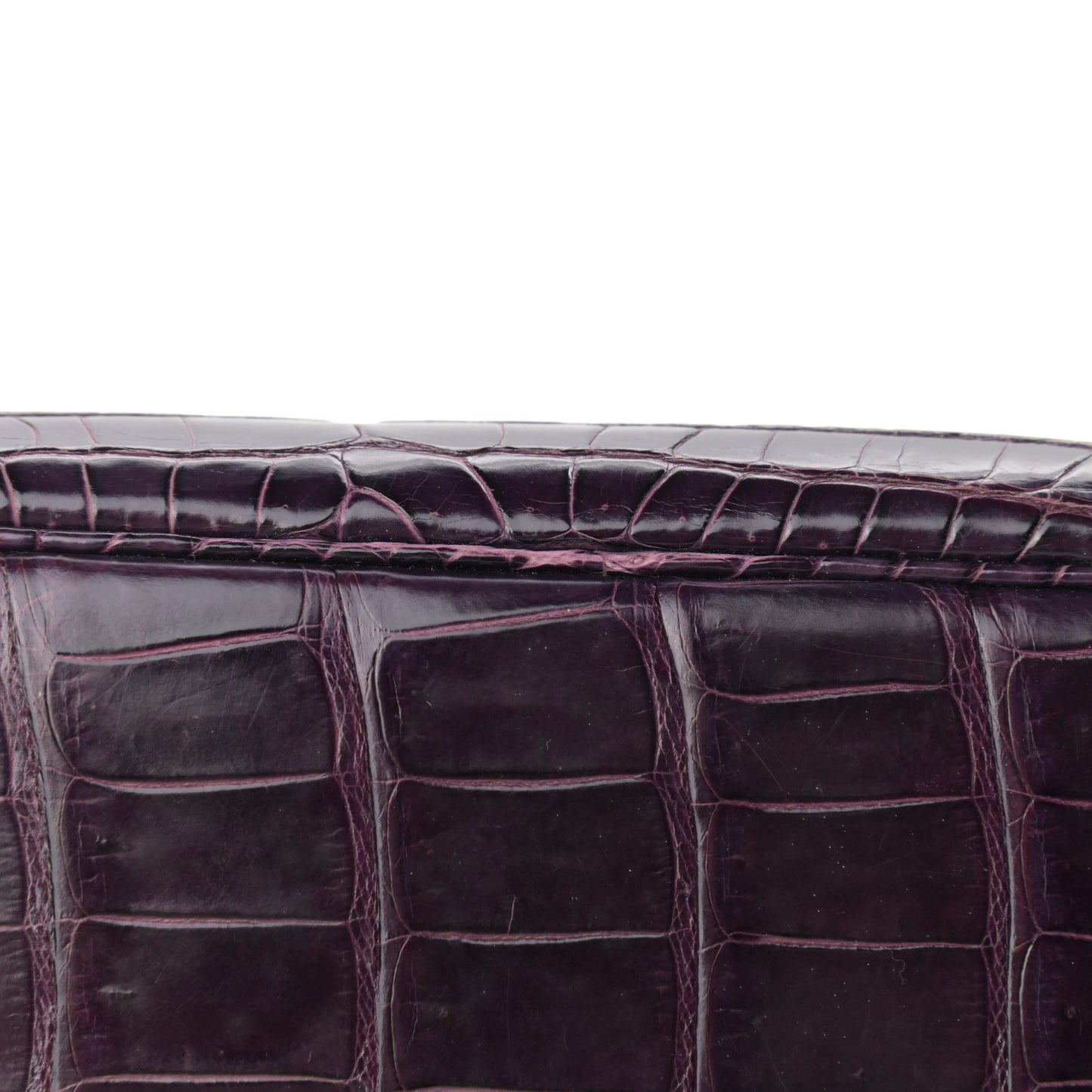 Shiny Porosus Crocodile Birkin 35 Cassis