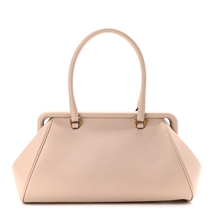Salvatore Ferragamo Calfskin Frame Satchel Light Pink 1 of 10
