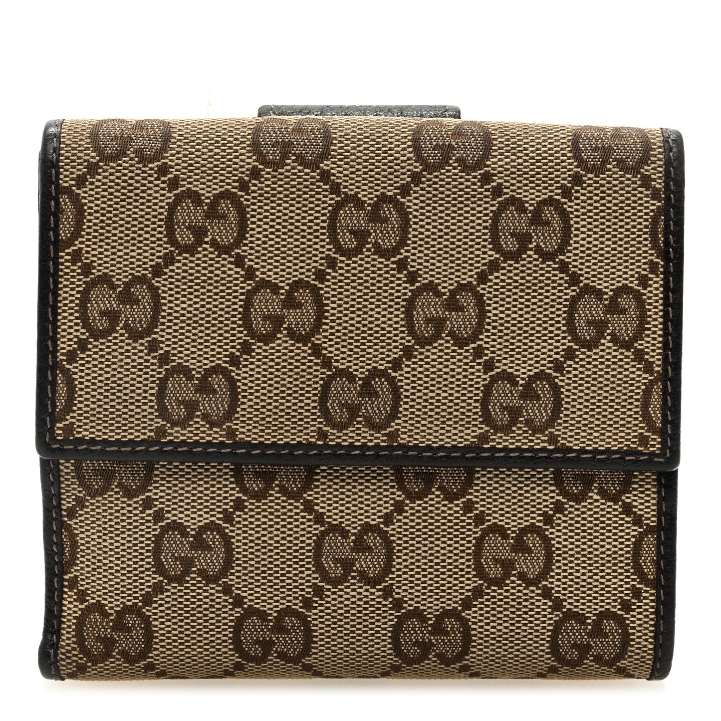 Monogram Abbey Compact Wallet Dark Brown
