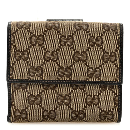 Gucci Monogram Abbey Compact Wallet Dark Brown 1 of 6