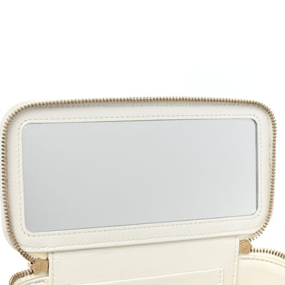 Chanel Caviar Quilted Small Vanity Case With Chain White 9 of 11