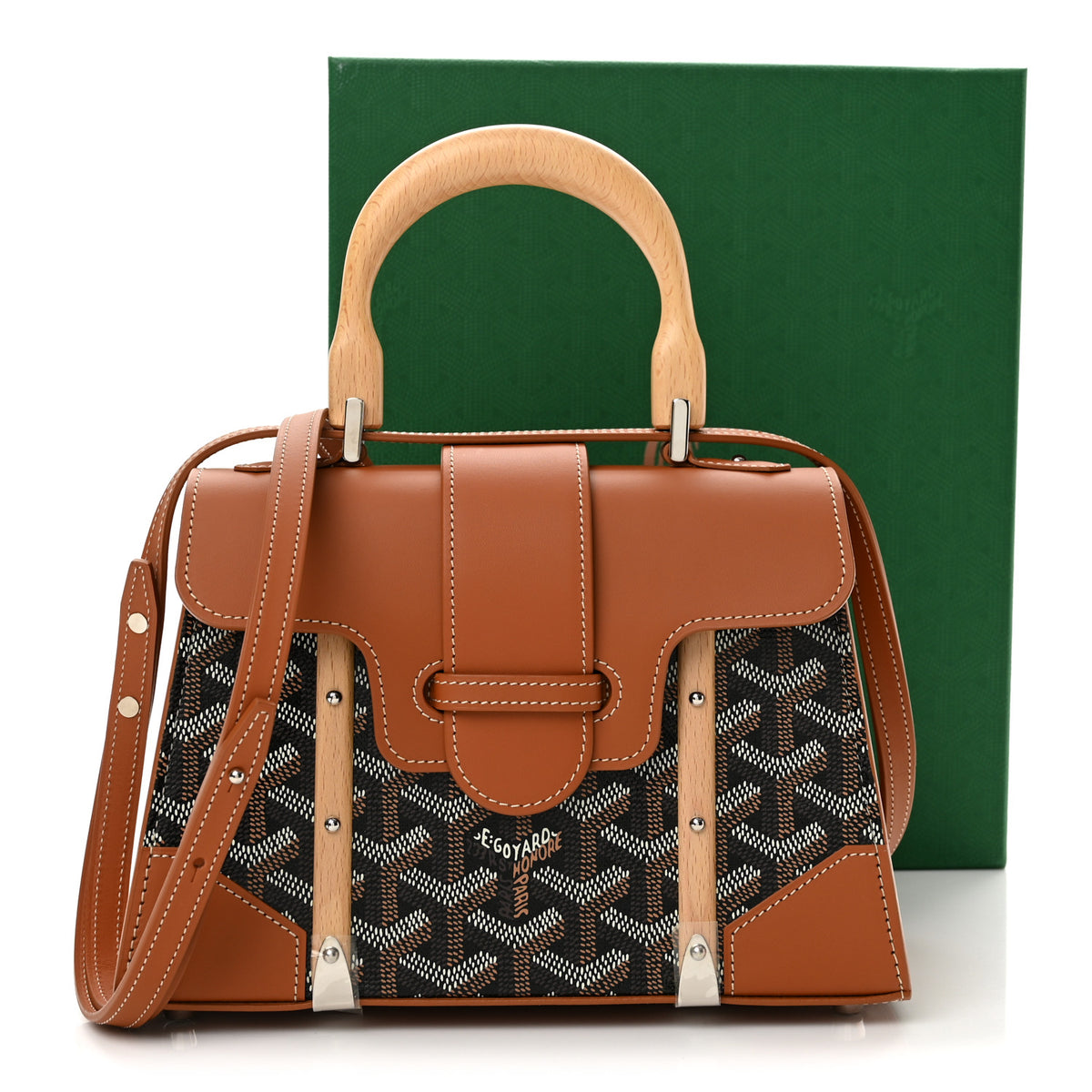 Goyardine Structure Mini Saigon Black Gold