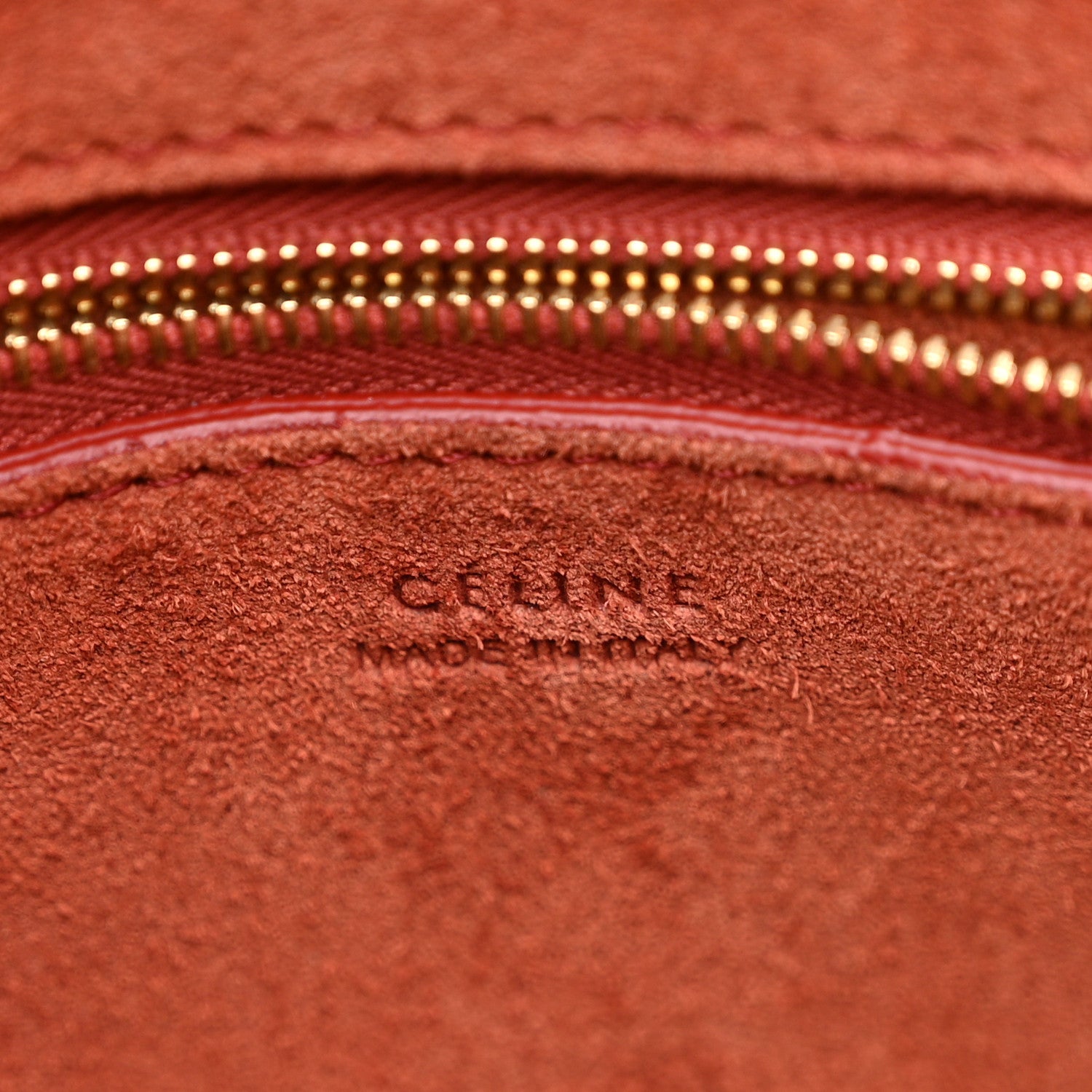 Celine Soft Grained Calfskin Small Sangle Bucket Bag Dark Claycourt 6 of 14